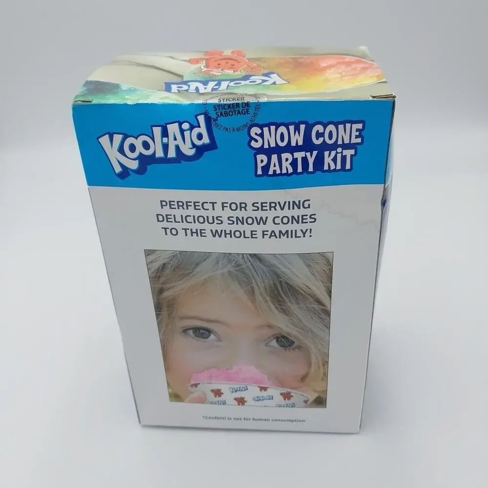1‎ Kool-Aid Snow Cone Party Kit. 20 Cups & 20 Spoon Straws & Confetti